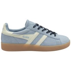 Damskie zamszowe buty sportowe Gola Aztec. Białe obuwie sportowe damskie Gola, bez wzorów, z zamszu. Za 428.50 zł.