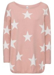 Sweter oversize z miękkiej mieszanki wiskozy. Czerwone swetry damskie bonprix, bez wzorów, z dzianiny, bez kołnierzyka, bez ramiączek, bez kaptura. Za 109.99 zł.