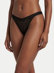 HUGO Stringi 50557225 Czarny. Czarne stringi damskie Hugo, xl, bez wzorów, z syntetyku. Za 129.99 zł.