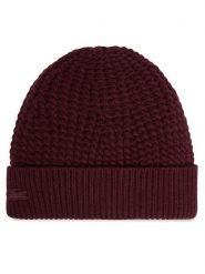 Lacoste Czapka RB9881 Bordowy. Czerwone rękawiczki damskie Lacoste, na zimę, bez wzorów, z wełny. Za 309.99 zł.