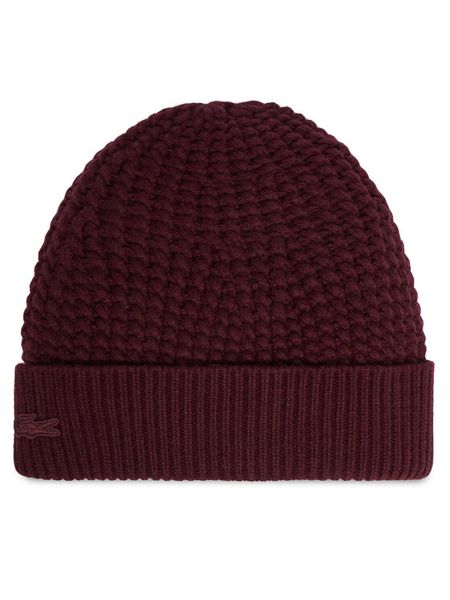 Lacoste Czapka RB9881 Bordowy. Czerwone czapki i kapelusze damskie Lacoste, na zimę, bez wzorów. Za 309.99 zł.