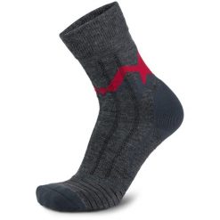 Skarpety trekkingowe damskie Meindl MT3.5 Lady z wełną merino. Czerwone skarpety damskie Meindl, bez wzorów, z wełny. W wyprzedaży za 66.50 zł.