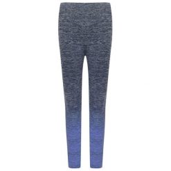 Legginsy Bezszwowe Damskie Fade. Niebieskie legginsy damskie TOMBO, bez wzorów. Za 114.99 zł.