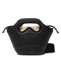 Torebka KARL LAGERFELD. Czarne torebki do ręki damskie KARL LAGERFELD, bez wzorów, klasyczne, bez dodatków. Za 519.99 zł.