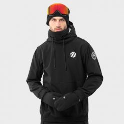 Kurtka snowboardowa męska W1 Skywalk. Czarne kurtki męskie SIROKO, l, bez wzorów, z softshellu, bez kaptura. Za 844.00 zł.