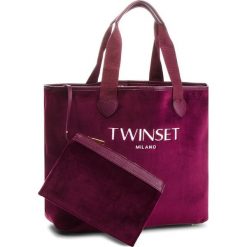 Torebka TWINSET - Shopping AA8PF2 Bordeaux 00020. Czerwone torebki do ręki damskie Twinset, z materiału. Za 439.00 zł.