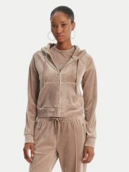 Juicy Couture Bluza Madison JCWAS126326 Beżowy Slim Fit. Brązowe bluzy damskie Juicy Couture, xxl, bez wzorów, z syntetyku, bez kaptura. Za 439.99 zł.