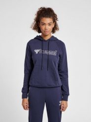 Damska bluza z kapturem Hummel Noni 2.0. Niebieskie bluzy damskie Hummel, na wiosnę, s, bez wzorów, z bawełny, z kapturem. Za 212.45 zł.