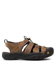 Keen Sandały Newport 1001870 Brązowy. Brązowe sandały męskie Keen, z nubiku, bez zapięcia. Za 389.99 zł.