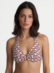 Max Mara Beachwear Góra od bikini Avena 2616821289 Brązowy. Brązowe bikini damskie Max Mara Beachwear, bez wzorów. Za 739.99 zł.