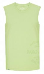 Jasnozielony, Męski Bezrękawnik (Tank-Top) - Pako Jeans. Zielone t-shirty męskie Pako Jeans, na lato, l, bez wzorów, z bawełny, casualowe, bez kołnierzyka. Za 59.00 zł.