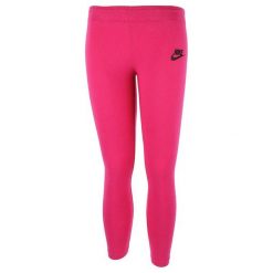Legginsy Dla Dziewczynki Logo NSW Tight Club. Czerwone legginsy dla dziewczynek Nike, bez wzorów, z bawełny. Za 82.52 zł.