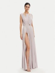 Elisabetta Franchi Sukienka wieczorowa AB-R21-52E2 Fioletowy Regular Fit. Fioletowe sukienki damskie Elisabetta Franchi, bez wzorów, z wiskozy, wizytowe, bez kołnierzyka, bez ramiączek. W wyprzedaży za 2,289.00 zł.
