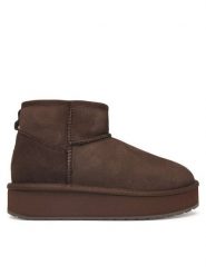 EMU Australia Śniegowce Stinger Micro Flatform 2.1 W13296 Brązowy ciemny. Brązowe śniegowce i trapery damskie Emu Australia, z wełny. Za 689.99 zł.