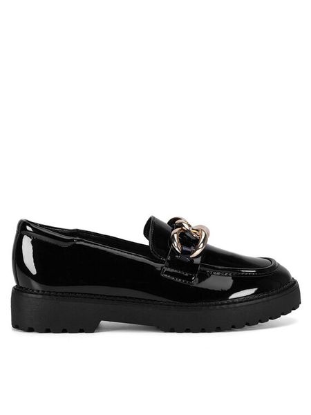 DeeZee Loafersy WS5621-18 Czarny. Czarne mokasyny damskie DeeZee, ze skóry. Za 139.99 zł.