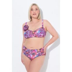 Damskie Bikini brokat miękkie miseczki regulowane ramiączka z recyklingu. Czerwone bikini damskie Ulla Popken, plus size, bez wzorów, plus size. Za 244.99 zł.