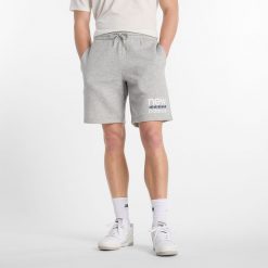 Spodenki męskie New Balance MS51940AG – szare. Szare szorty męskie New Balance, m, bez wzorów, z bawełny, klasyczne. Za 99.99 zł.