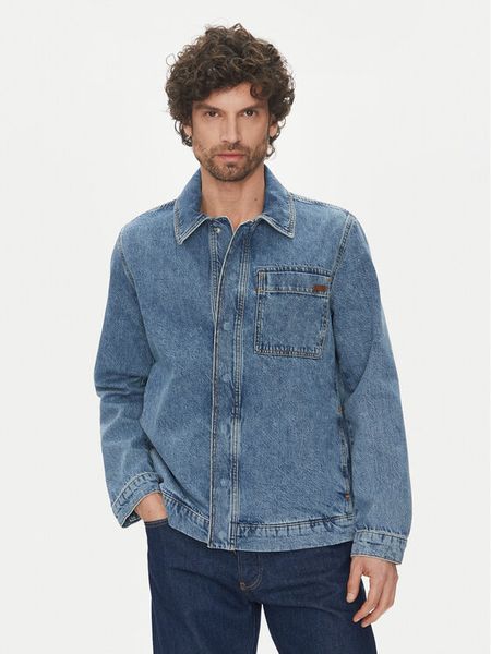 Liu Jo Kurtka jeansowa QA5300 D0257 78263 Granatowy Regular Fit. Niebieskie kurtki męskie Liu Jo, m, bez wzorów, z bawełny, bez kaptura. Za 399.99 zł.