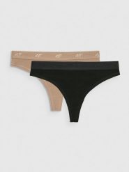 4F Bielizna stringi (2-pack) damskie - multikolor XL. Stringi damskie 4f, xl, bez wzorów. Za 49.99 zł.