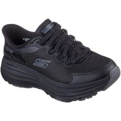 Buty sportowe damskie Skechers Zirrus. Czarne obuwie sportowe damskie Skechers, bez wzorów, z materiału. Za 490.00 zł.