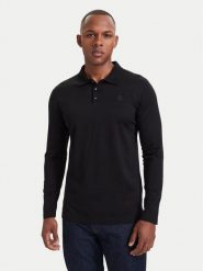 KARL LAGERFELD Polo 745000 564200 Czarny Regular Fit. Czarne koszulki polo męskie KARL LAGERFELD, m, bez wzorów, z bawełny, bez ramiączek. Za 569.99 zł.