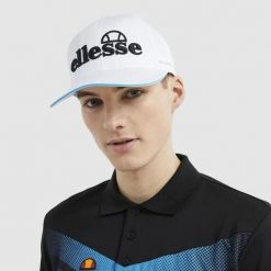 Czapka golfowa z płaskim daszkiem Ellesse Pineta. Białe czapki i kapelusze męskie Ellesse, bez wzorów, eleganckie. Za 181.00 zł.