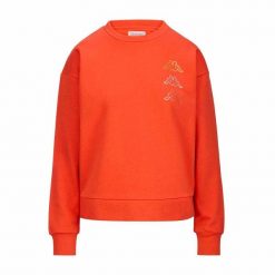 Bluza bez kaptura Unisex Kappa Kifoli Ciemnopomarańczowy. Brązowe bluzy damskie Kappa, bez wzorów, bez kaptura. W wyprzedaży za 157.55 zł.