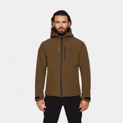 Kurtka męska softshell Alpinus ASO. Zielone kurtki sportowe męskie Alpinus, m, bez wzorów, z softshellu, trekkingowe. Za 279.00 zł.