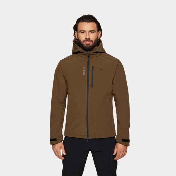 Kurtka męska softshell Alpinus ASO. Zielone kurtki męskie Alpinus, na jesień, m, bez wzorów, z elastanu. Za 279.00 zł.
