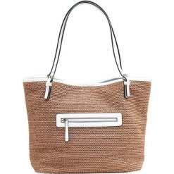 Ceannis Torebka Ayan Shopper beżowy biały female beżowy/biały. Białe torby na ramię damskie Ceannis, bez wzorów, ze skóry, na ramię, bez dodatków. W wyprzedaży za 249.00 zł.