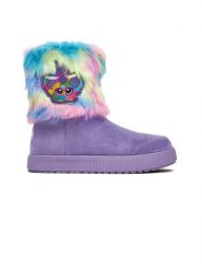 FURBY Kozaki CEO-BIC-AW25-133FUR Fioletowy. Fioletowe buty zimowe dziewczęce FURBY, bez wzorów, z materiału, bez zapięcia. Za 159.99 zł.