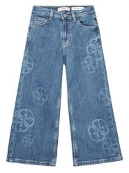 Guess Jeansy J5YA11 D4MS0 Niebieski Palazzo Fit. Niebieskie jeansy dla dziewczynek Guess, z bawełny. Za 199.99 zł.