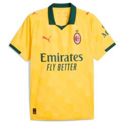 Koszulka Puma Acm 3Rd Jersey Replica Dorośli. Żółte koszulki polo męskie Puma, s, bez wzorów, z jersey, sportowe, bez ramiączek. Za 475.25 zł.