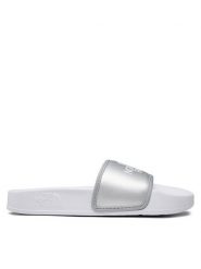 The North Face Klapki Base Camp Slide III NF0A5LVGKR21 Srebrny. Szare obuwie sportowe damskie The North Face, bez wzorów, ze skóry. Za 119.99 zł.