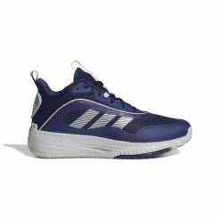 Buty do koszykówki adidas Ownthegame 3.0. Niebieskie buty sportowe męskie Adidas, bez zapięcia, do biegania. Za 371.00 zł.