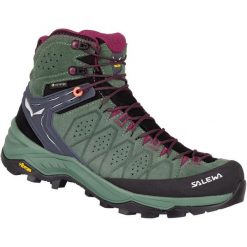 Buty trekkingowe damskie Salewa WS Alp Trainer 2 Mid Gtx. Czarne trekkingi damskie Salewa, za kostkę, wspinaczkowe, gore-tex. Za 1,066.00 zł.