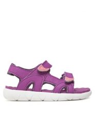 Timberland Sandały Pekrins Row TB0A5M2DETQ1 Fioletowy. Fioletowe sandały dziewczęce Timberland, ze skóry, bez zapięcia. Za 129.99 zł.