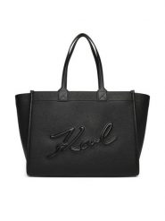 KARL LAGERFELD Torebka A4W30257 Czarny. Czarne torebki do ręki damskie KARL LAGERFELD, bez wzorów, ze skóry, bez dodatków. Za 879.99 zł.