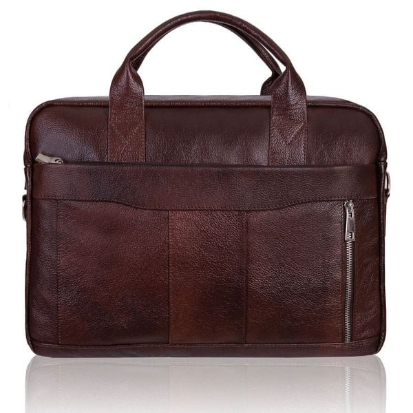 Torba męska skórzana Tizano TM02 czekolada. Torby na ramię męskie TIZANO, bez wzorów, z jeansu, biznesowe, na ramię. Za 390.99 zł.