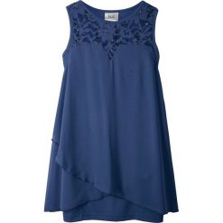 Sukienka z dżerseju i szyfonu bonprix kobaltowy. Sukienki dla dziewczynek marki bonprix. Za 59.99 zł.