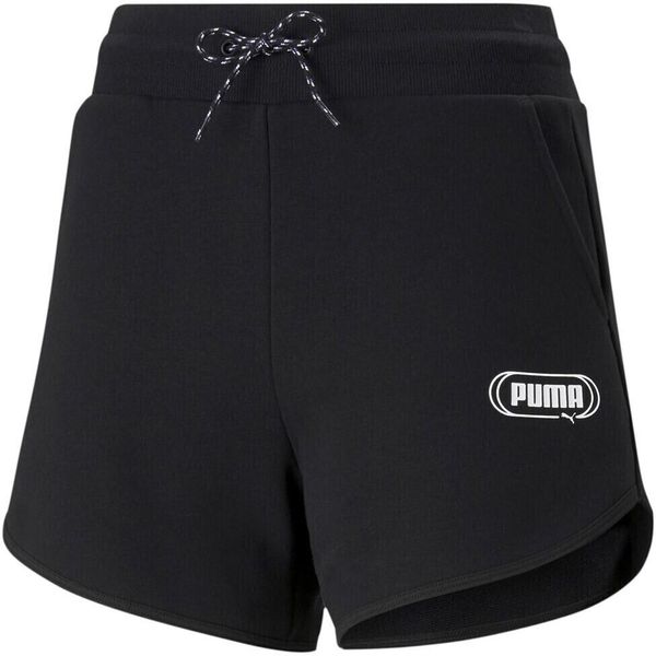 Puma Spodenki Rebel 58581701. Czarne szorty damskie Puma, xs, bez wzorów, z dresówki. Za 94.80 zł.