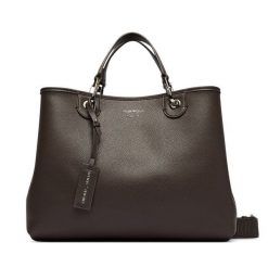 Torebka Emporio Armani. Brązowe torebki do ręki damskie Emporio Armani, bez wzorów, klasyczne, bez dodatków. Za 1,389.00 zł.