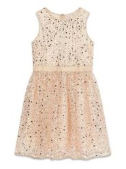 Guess Kids Sukienka 180747 Różowy Classic Fit. Czerwone sukienki dla dziewczynek Guess Kids, z aplikacjami, bez ramiączek. Za 435.00 zł.