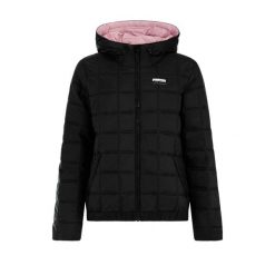 Damska kurtka puchowa Protest Leya. Czarne kurtki damskie Protest, bez wzorów, z puchu, bez kaptura. Za 556.45 zł.