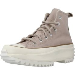 Buty CONVERSE RUN STAR HIKE HI Beżowy. Brązowe obuwie sportowe damskie Converse, bez wzorów, ze skóry. Za 299.99 zł.