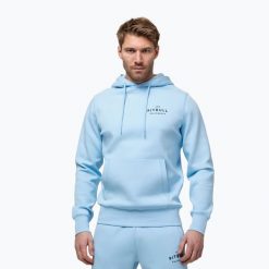 Bluza męska Pitbull Sampson Hooded Sweatshirt. Niebieskie bluzy sportowe męskie PITBULL, m, bez wzorów, z bawełny, bez kaptura. Za 279.99 zł.