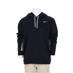 Second life - Bluza z kapturem męska Therma-Fit Nike - Jak nowy. Czarne bluzy męskie Nike, l, bez wzorów, z tkaniny, z kapturem, do biegania. Za 127.76 zł.