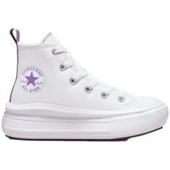 Buty Dorosły Converse Chuck Taylor Move biały. Białe obuwie sportowe damskie Converse, bez wzorów. Za 273.99 zł.