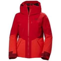 Damska kurtka narciarska Helly Hansen Kvitfjell Race. Czerwone kurtki sportowe damskie Helly Hansen, na zimę, bez wzorów, bez kaptura, narciarskie. W wyprzedaży za 2,160.00 zł.