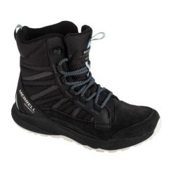 Buty Merrell Bravada Edge 2 Thermo Mid Wp J036798 czarne. Czarne obuwie sportowe damskie bez wzorów, z gumy. Za 754.75 zł.